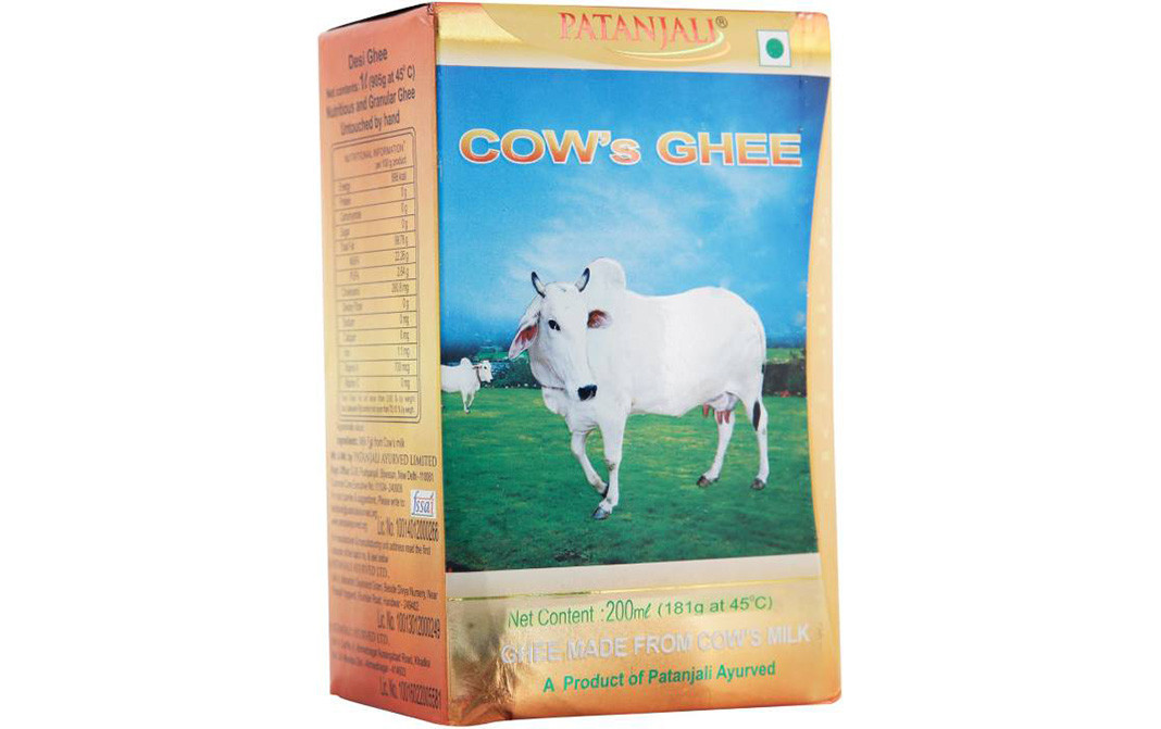 Patanjali Cow's Ghee    Box  200 millilitre